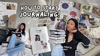 how to *actually* start journaling in 2025! ️ the ULTIMATE guide to journaling + scrapbooking