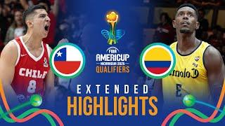 Chile  vs Colombia   | Extended Highlights | FIBA AmeriCup 2025 Qualifiers