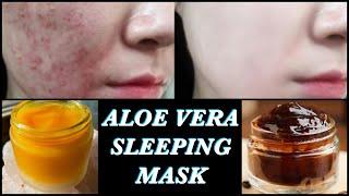 2 Overnight Aloevera Sleeping Masks for Clear Glowing Skin‼️Turmeric & Coffee Mask | Secret to Glow