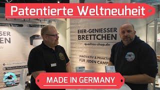 WELTNEUHEIT | Caravan Salon 2024 | Eier-Geniesser-Brettchen | Patentiert | MADE IN GERMANY