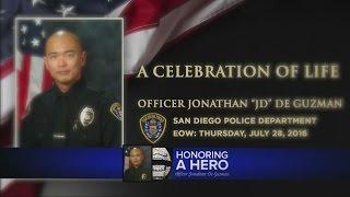 Fallen San Diego Police Dept. Officer Jonathan De Guzman remembered in emotional memorial service