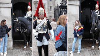 In the Box: A Guard’s Watchful Eye on Curious Tourists. “Sir!! Get out of the box … “