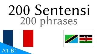 200 Sentensi - Kifaransa - Kiswahili