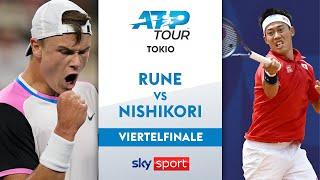 Rune  vs. Nishikori  - Viertelfinale | Kinoshita Group Open Tokio 2024 | Highlights - Sky