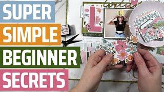 A Layout that looks COMPLICATED but isn’t!  Simple Scrapbooking for Beginners