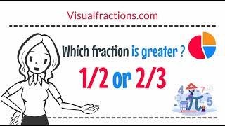 Which fraction is greater 1/2 or 2/3?