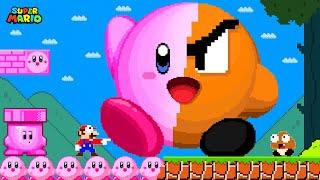 Super Mario Bros. But When Everything Mario Touches Turns To Kirby