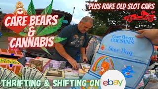 Care Bears & Cannabis + Rare Vintage Slot Cars! Thrifting & Shifting