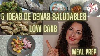 5 CENAS SALUDABLES// BAJAS EN CARBOHIDRATOS// CARUCAMUA