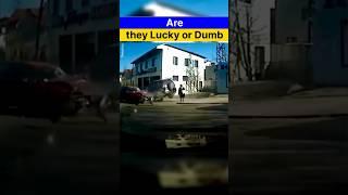 Lucky or Dumb part 2 #shorts #cctv #cctvcamera #cctv中文國際 #cctvindonesia #cctv中文国际