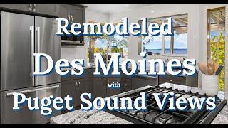 Video Tour: Des Moines With A View: An Updated Three Bedroom Home For Sale | Seattle Real Estate