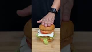 Crispy Chicken Burger ASMR Cooking || #shorts #food #cooking #asmr #nonveg #chicken #indianasmrworld