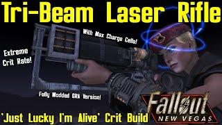 Fallout New Vegas: The Tri Beam Laser Rifle is GODLY - JLIM Crit Build.