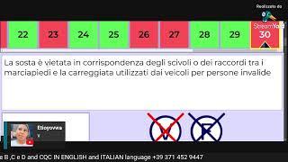 QUIZ PATENTE B IN ENGLISH PRIVATE CLASS