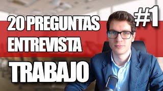 20 Preguntas y Respuestas en una Entrevista de Trabajo #1