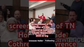 screen record TN Holler of Cade Cothren at 2025 Republican Reorg of Lawrence County, TN