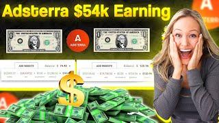Adsterra $54k Earning Proof Live 2024 | Adsterra Payment Proof