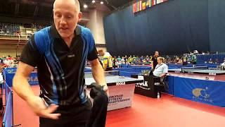 CERAR UROŠ (SLO) : WALLGREN, Clas-Henric (SWE) 1:3, Rd. of 128 (40-50) EVTTC BUDAPEST 2019