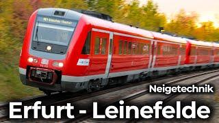 Neigetechnik unter dem Regenbogen | Führerstandsmitfahrt Erfurt - Leinefelde | RegioSwinger – BR 612