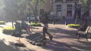 Danzante Azteca en el Centro de Aguascalientes