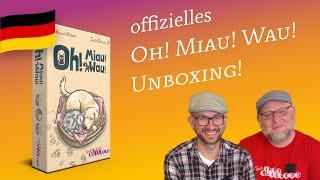 Oh! Miau! Wau! – Das Stich-/Climbing-Kartenspiel von The Game Builders. Unboxing mit Sven und ode.