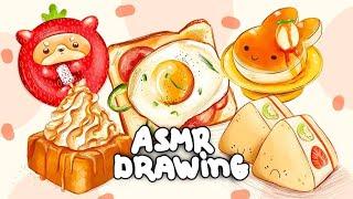 ASMR 30 min drawing food on ipad