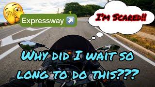 BEGINNER RIDER GOES ON EXPRESSWAY WITH 2022 ZX6R FOR THE FIRST TIME AND LOSES HIS MIND | MOTOVLOG