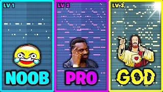 3 Levels Of Melodies - NOOB vs PRO vs GOD