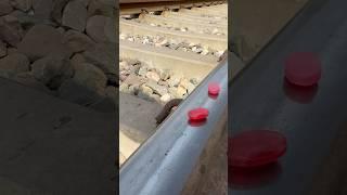 Train vs candy  #railtrack #railway #train #candy #viralvideo #ytshort #shorts #shortsfeed