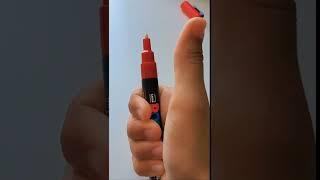 Red POSCA marker unwrapping (asmr)