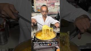 Hardworking Man Selling Maggi on Agra Street️|| Indian Street Food