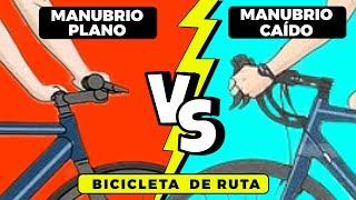 MANUBRIO PLANO VS CAÍDO ¿CUÁL TE CONVIENE A TÍ? (EN BICI DE RUTA)  SALUD CICLISTA