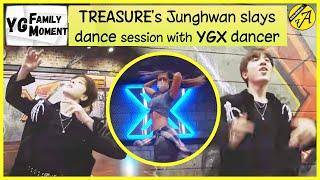  JUNGHWAN slays dance session with YGX dancer (X ACADEMY choreographer) || TREASURE YG FAMILY