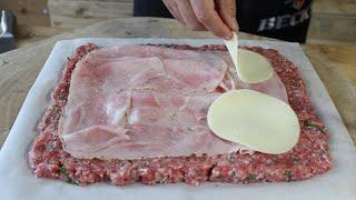 POLPETTONE DELLA FESTA XXL polpettone RIPIENO ricetta del polpettone SEMPLIFICATA polpettone ripieno