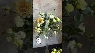 Процесс композиции из цветов. Этапы. Цветок за цветком #flowers #декорации #цветы #bouquet #florist