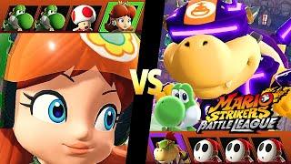 Mario Strikers Battle League Team Daisy vs Team Bowser Jr at Spooky Mansion