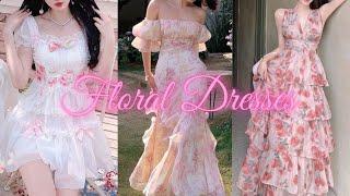 Vintage style floral Dresses