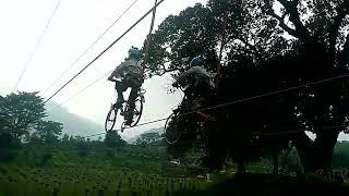 Sky  rope cycling @Advwnture park @Araku