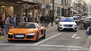 Supercars in Hamburg Summer 2015 - Aventador, C63 BS, AMG GT, R8