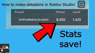 How to make a Datastore System in Roblox Studio! (Updated)