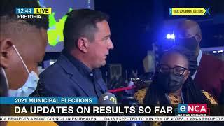 2021 Municipal Elections | DA updates on results so far