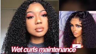 How to: style your wet curls after sewing. How to maintain your wet curls. Beginner friendlydetailed