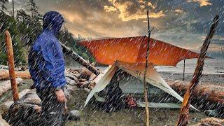 5-DAYS - SOLO CAMPING IN RAINSTORM // West Coast Trail