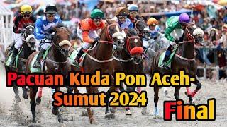 Final Kelas A 1,300 Meter Pacuan Kuda Pon Aceh-Sumut 2024 #pacukudagayo#pacuankudaindonesia #horse