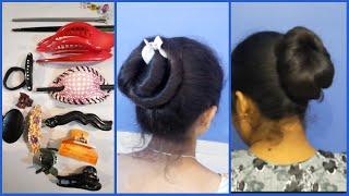 8 New Clutcher Bun Hairstyles | Amazing Home Everyday Party Juda Hairstyles