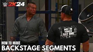 HOW TO MAKE WWE 2K24 UNIVERSE MODE BACKSTAGE SEGMENTS + IMPORTANT UNIVERSE MODE NEWS