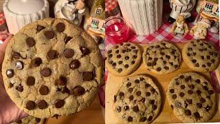 Giant Chocolate Chip Cookies | Soft and chewy cookie recipe |