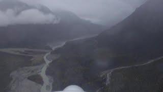 Will we make it though? Flying Lake Clark Pass, Alaska in a Husky