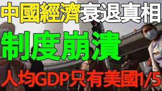 【許成鋼】中國經濟衰退真相，制度崩潰！人均GDP只有美國15，居民收入太低，不敢消費，生產過剩，經濟陷入死迴圈，更糟糕的還在後面