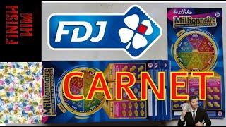 #fdj #carnet MILLIONNAIRE & MEGAGOAL #grattages #grattagefdj #grattage #illiko